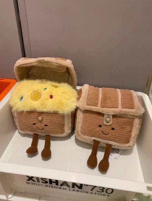 JELLYCAT AMUSEABLES TREASURE Chest Plush Doll - NEW with Tag & Dust Bag ...