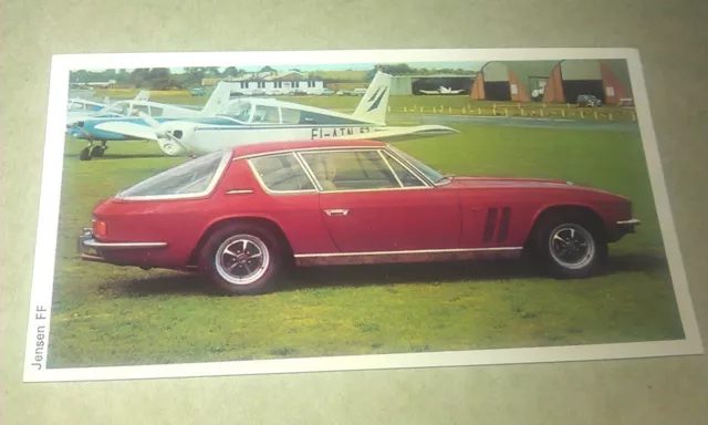 1971 JENSEN FF   Daily Express UK Trade Swap Card