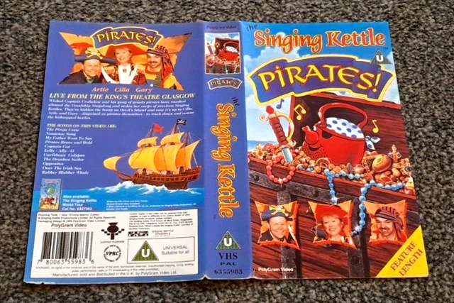 THE SINGING KETTLE Pirates Replacement Vhs Sleeve Insert Only No Tape £ ...