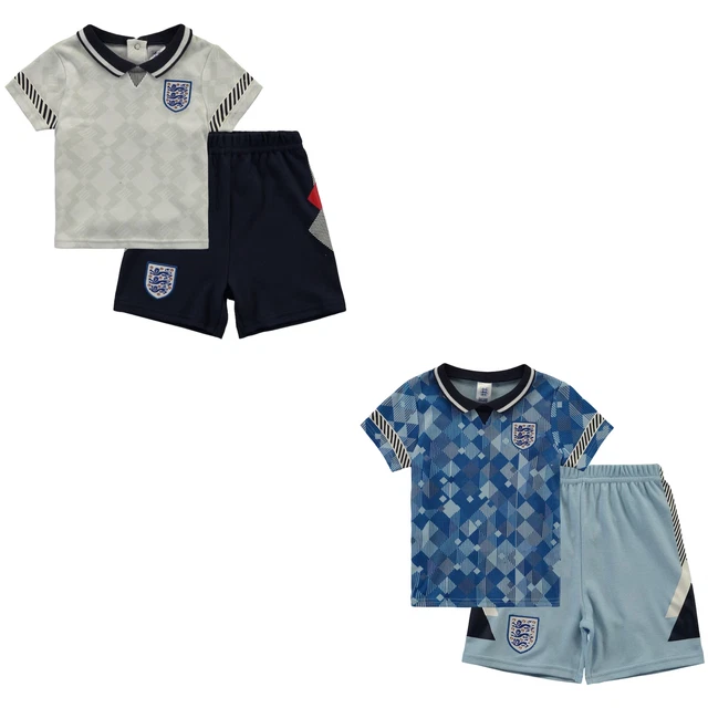 England Football Set T-shirt e Set Corto Retro - Nuovo