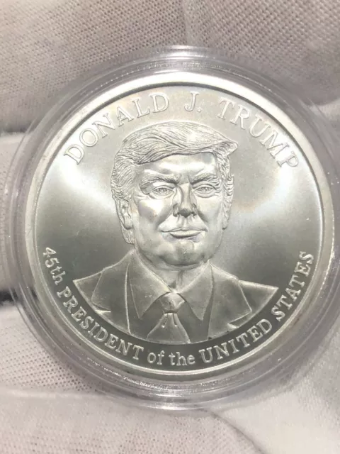 Donald Trump 2020 1 oz .999 Silver BU Coin 45th President Commemorative New MAGA