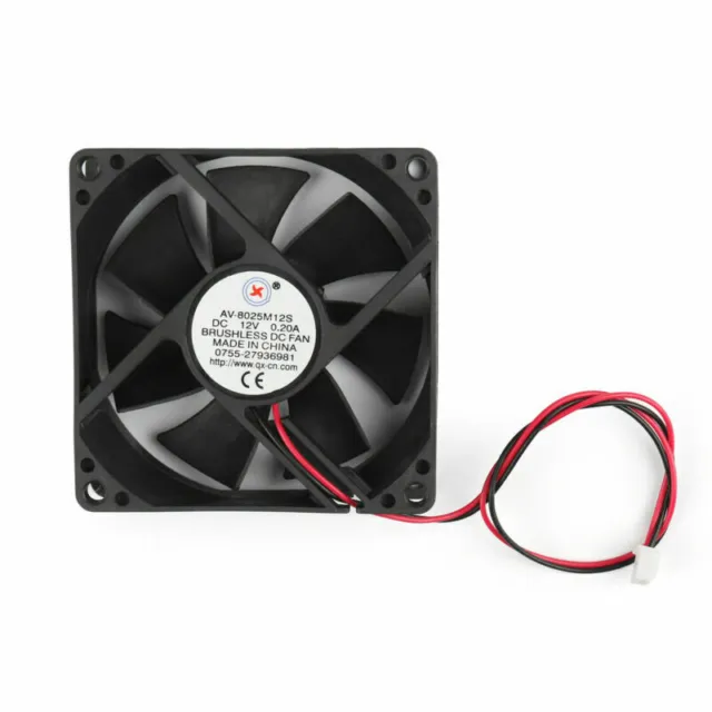 10Pcs DC Brushless Cool PC Computer Fan 12V 8025S 80x80x25mm 0.2A 2 Pin Wire AUS 3
