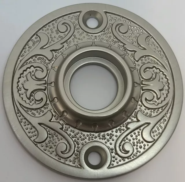 DOORKNOB ROSETTE Round Floral Pattern ornate door plate passage backplate retro