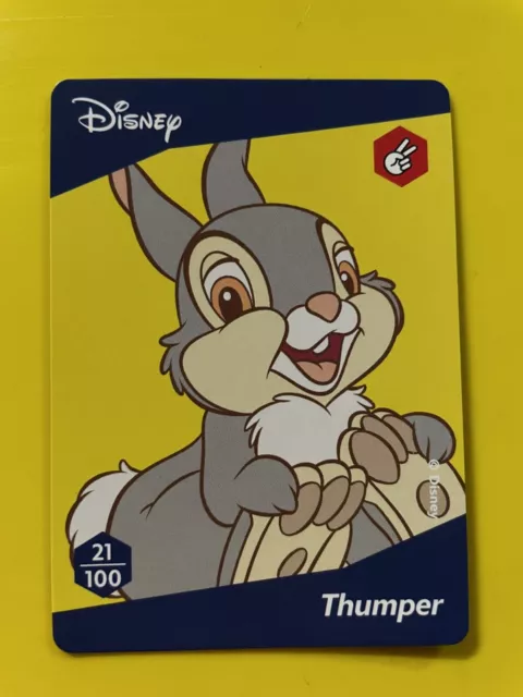 Disney 100 Wonders Card #21 Thumper - Woolworths