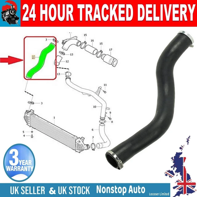 TURBO INTERCOOLER HOSE Pipe for VOLVO V40 1.6D 31293717 £35.99 ...