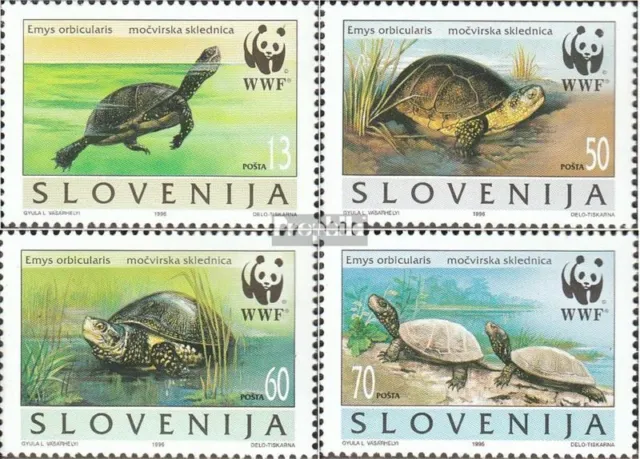 Slowenien 131-134 (kompl.Ausg.) postfrisch 1996 Sumpfschildkröte