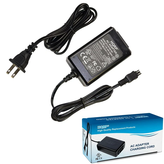HQRP AC Adapter for Sony Handycam DCR-DVD105 DCR-DVD205 DCR-DVD305 DCR-DVD610