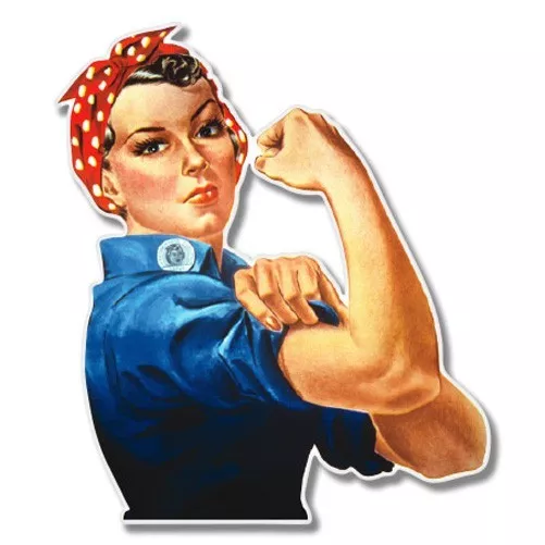 Rosie the Riveter Car Laptop Phone Vinyl Sticker  - SELECT SIZE