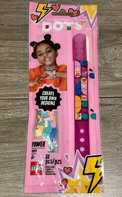 New LEGO Dots 41919 Power Bracelets Create Your Own Design Pink Party Favor DIY