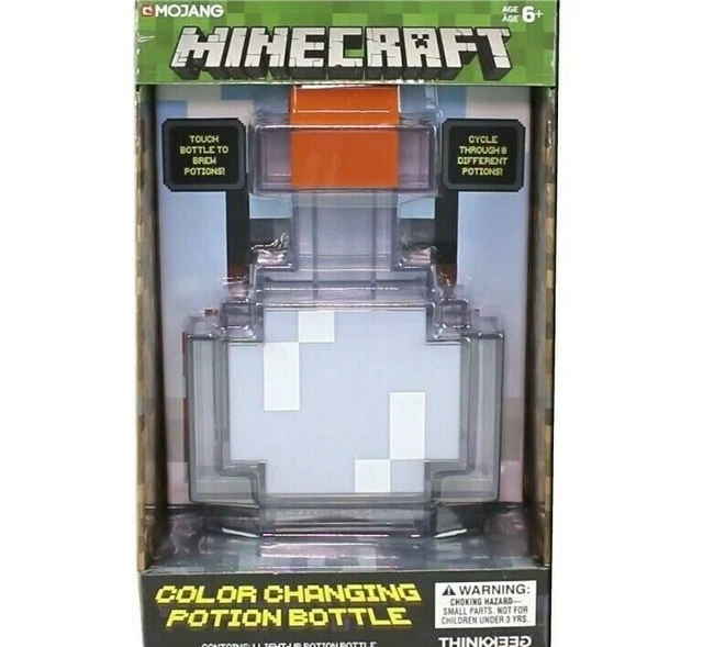 NEW Minecraft Color Changing Potion Bottle Toy Touch 8 Colors Thinkgeek SEALED