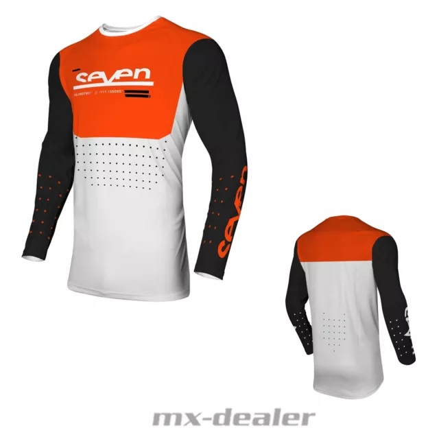 Seven MX Vox Aperture Orange 2024 Motocross Enduro Combo Cross Hose Jersey 3