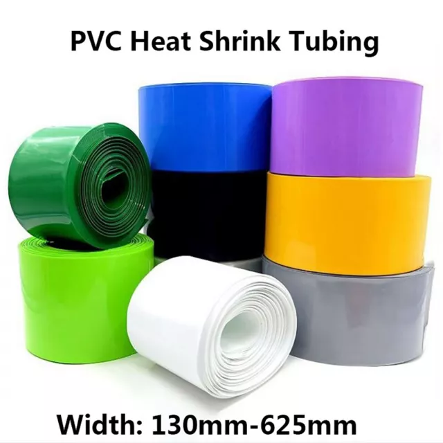 130mm-625mm Wide PVC Heat Shrink Tubing Wrap Lipo Li-ion NiCd RC Battery Pack