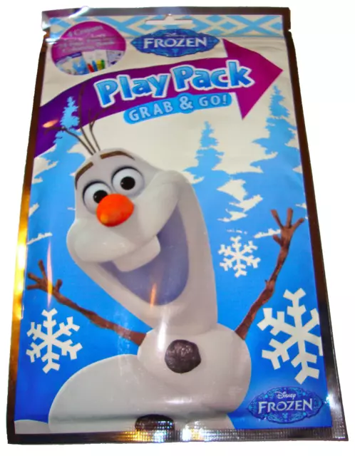 Disney Frozen Play Pack Grab & Go! Crayons, Stickers, Coloring Book Tr –