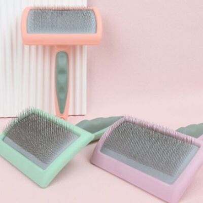 Brush Grooming Self Brush Cleaning Slicker Massage Dog Slicker Cat Hair Pet Comb