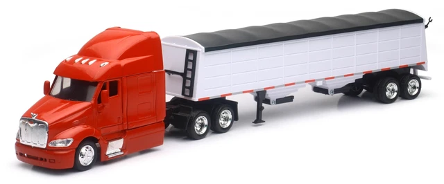 DIECAST MASTERS - Camion de couleur Rouge avec remorque - PERTERBILT 579 - 1