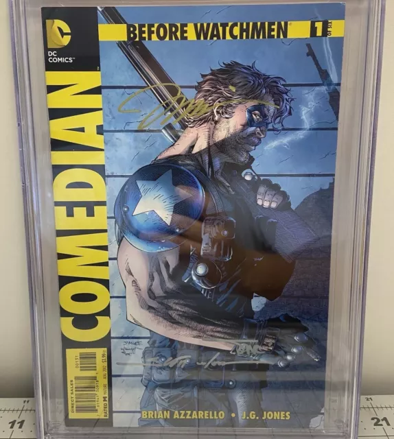 Before Watchmen: Comedian #1 Cgc Ss 9.8 1:200 3X Signed Lee, Sinclair & Williams 3