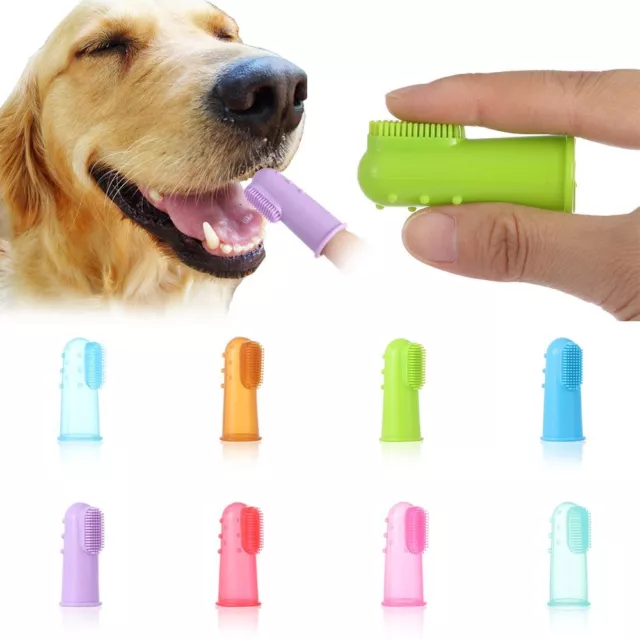 de silicone Brosse à dents pour animaux domestiques Clean haleine Teddy Dog