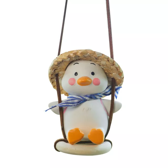 NEW CAR HANGING Ornament - Cute Swinging Duck Car Rear View Mirror Charms  (4) EUR 6,19 - PicClick FR