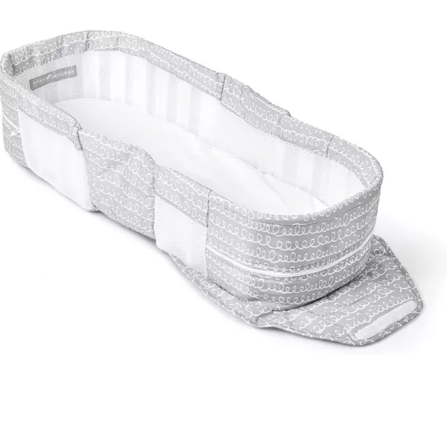 Baby Delight Snuggle Nest Gray White Scribbles Infant Lounger