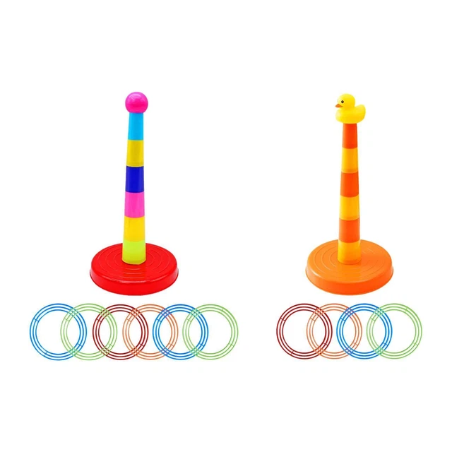 SPORT RING TOSS Game Set Kids,Throwing Lasso Game,Beach,Ferrule Game