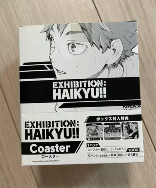 Haikyuu Exhibition Art Coaster Box Complete All 48 Set With Benefits Japan