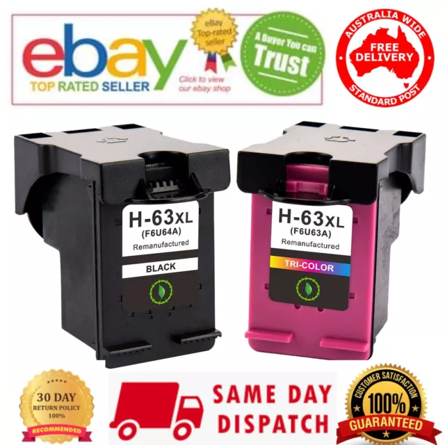 Black / TriColour 63 XL 63XL Ink Cartridges for HP 2130 2131 3630 3632 3830 4650