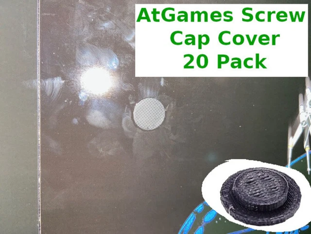AtGames Legends Ultimate Home Arcade Version 1 20pc Screw Hole Black Caps/Covers AtGames Legends Ultimate Home Arcade Version 1 20pc Screw Hole Black Caps/Covers