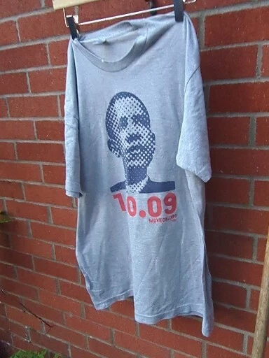 Men’s President Obama Shirt Large American Apparel 2009 Rare