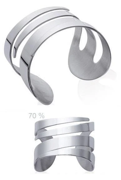 Bracelet jonc martelé Nebula - L'atelier des bijoux