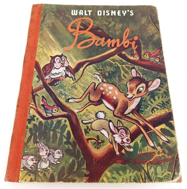 WALT DISNEY BAMBI Book First Edition 1940’s Pre Film Release Rare ...