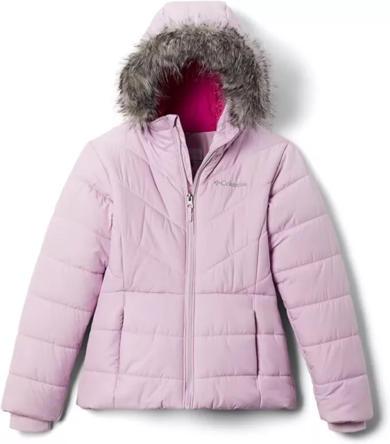 NWT $110 YOUTH GIRL SIZE M Columbia Katelyn Crest Puffer Jacket  HOOD LAVENDER