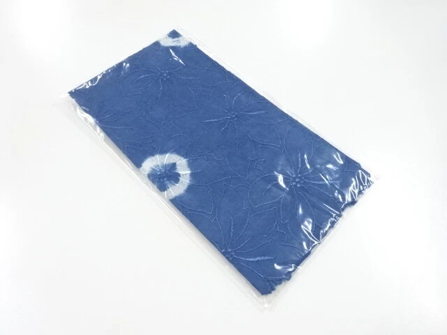 6556727: Japanese Kimono / Vintage Unused Handkerchief / Shibori / Embroidery /