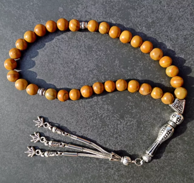 JASPER Stone  Tasbih  - Misbaha - Worry Beads - Komboloi - Natural - Brown