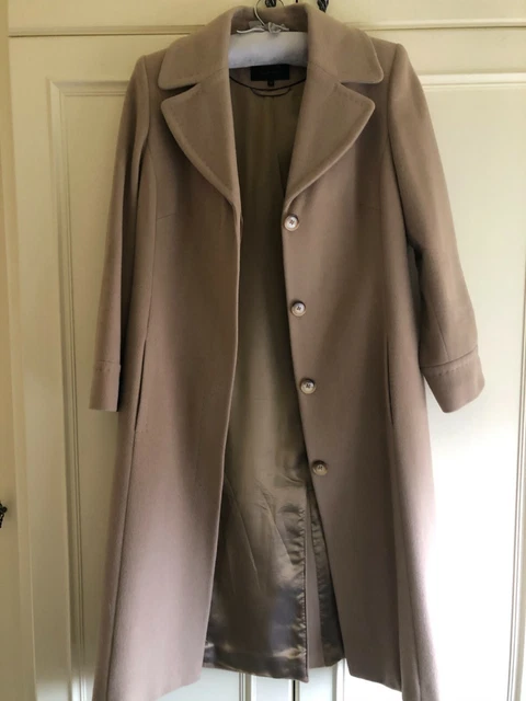 WORN ONCE BEAUTIFUL Camel Coat Wool Angora. Ladies Viyella Gold Label. Size  10 £39.00 - PicClick UK