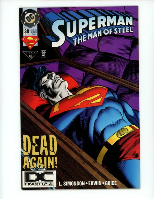 Superman Man of Steel #38 Comic Book 1994 FN/VF DC Comics DC Universe Variant