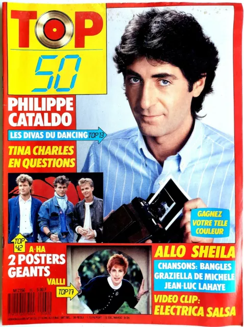 Top 50 N° 60 (27/04/1987) : P. Cataldo, T. Charles + Posters A-Ha/Valli [Tbe]