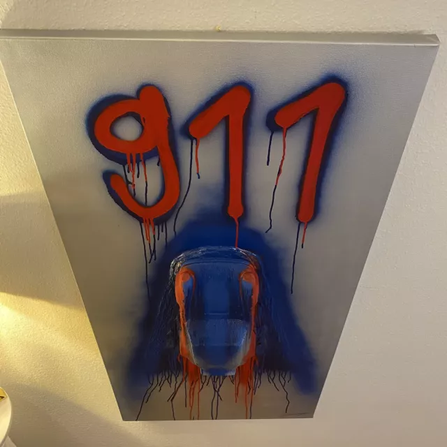 #martiniwild Orig. Gemälde Kunstwerk Porsche 911 RSR Martini Graffitti groß