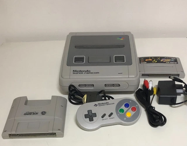 CONSOLE NINTENDO SUPER Famicom + 1 Manette + 1 jeu snes jap EUR 92,90 ...