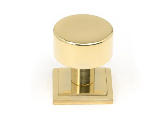 From The Anvil 50294 Polished Brass Kelso Cabinet Knob - 25mm (Square)