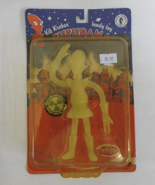 Figurine sealed Futurama Kif Kroker bendy Dark Horse comics glow