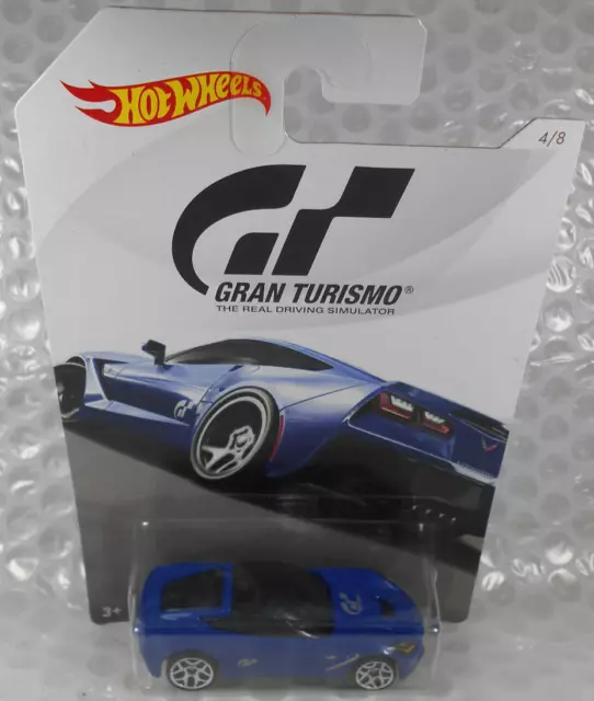 Hot Wheels Gran Turismo 2014 Chevy Corvette Stingray (blue) sealed on card #4/8