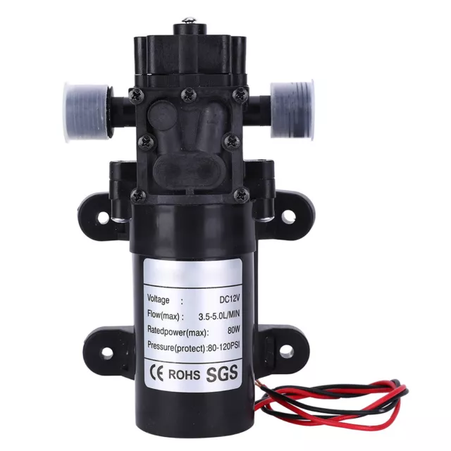 Backflow Diaphragm Pump Mini Self Priming DC12V FL3210H-80W 1/2in Right Wate GFL