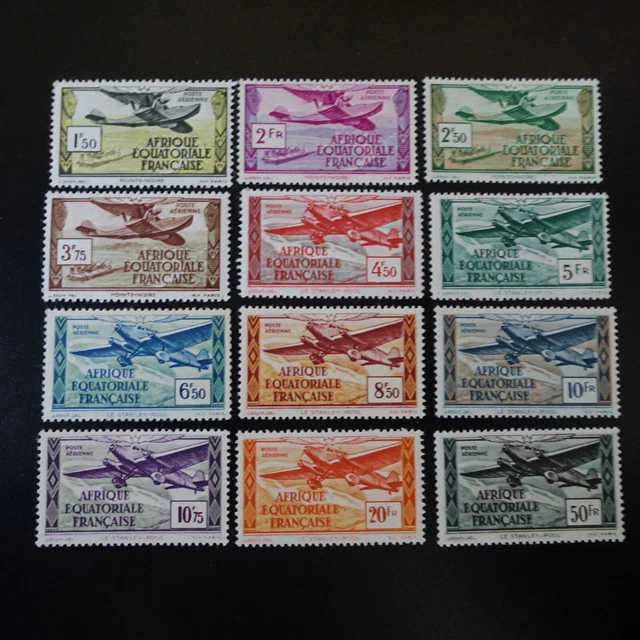 Afrika Äquatorial- Französisch Aef Post Luft Pa N° 29/41 neuer Stempel MH