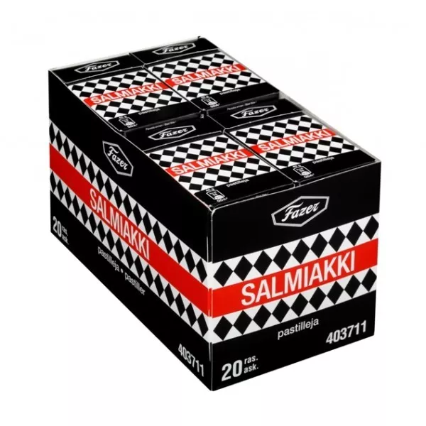 FAZER 20 x 40g SALMIAKKI LOT Finland