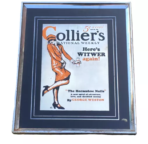 Vintage Bar Mirror Girly Cute Art Deco Decor Pub Wall Hanging Art Artwork
