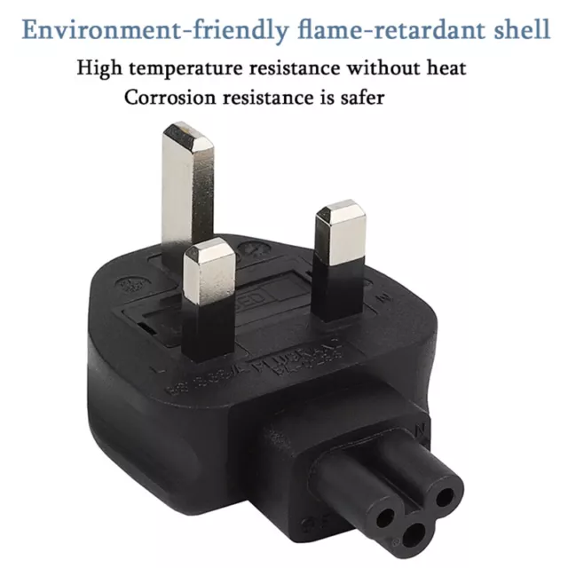 5X(Uk 33-Pin Male To Iec 320 C5 Plug ,Uk To C5 Ac  Adapter Uk Plug. Industrial H 3