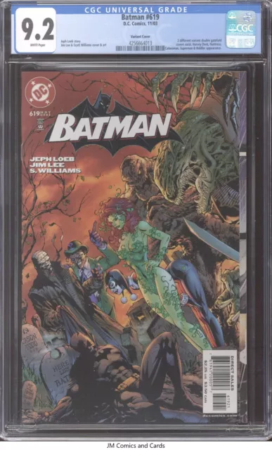 Batman #619 2003 CGC 9.2 White Pages - Jim Lee Variant Cover, Superman Riddler