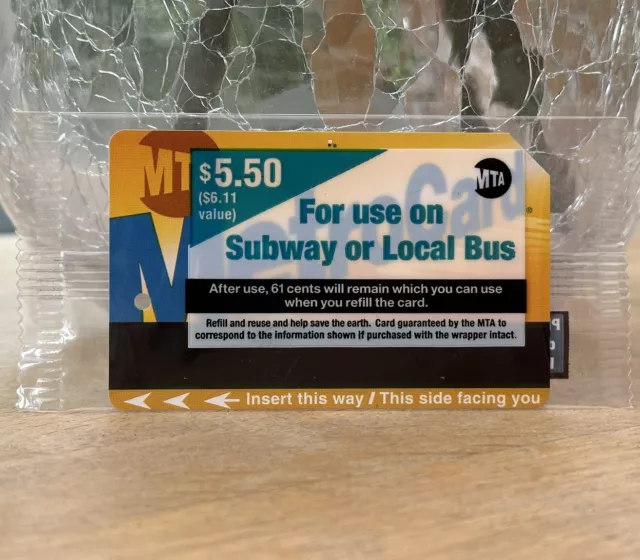 Supreme Metro Card NYC Subway MTA Train New York City Metrocard SS17 [SEALED] UK 2