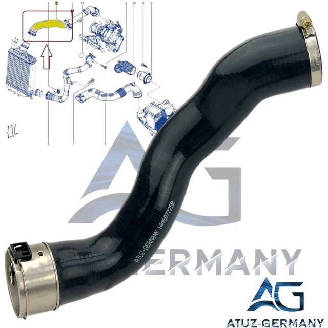 Tuyau Turbo ATUZ – Renault Megane III 1.6 DCi – Pièce D'Origine 144603264R – Neuf