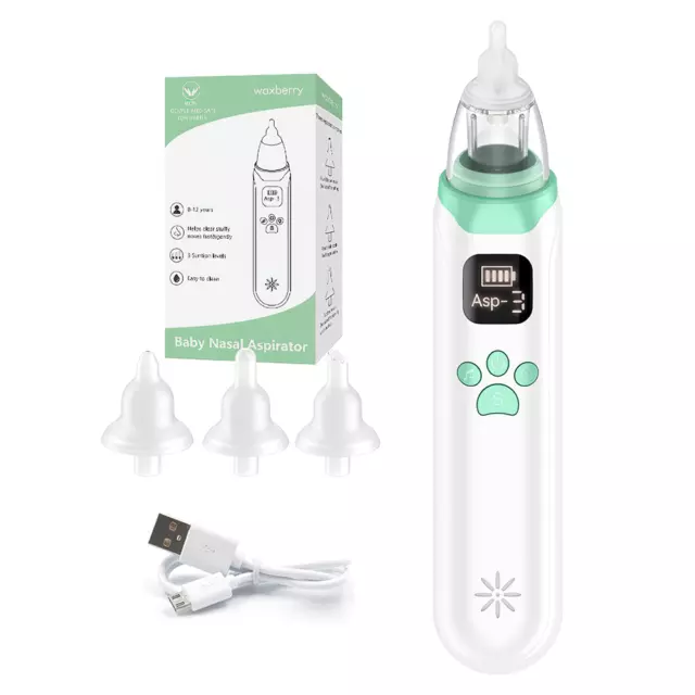 ELECTRIC BABY NASAL Aspirator Nose Cleaner USB-Rechargeable Sniffling  Equipment £11.40 - PicClick UK